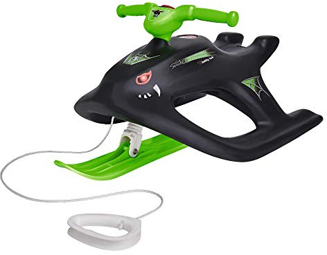Big Kinder Schlitten Bobby-Bob Wild Spider, schwarz, grün, 93x50x38 cm LBH