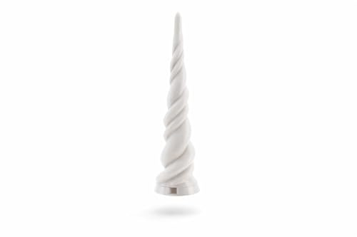 Alpha Precision Einhorn Horn Trense Stirnriemen - MagicEinHorn - Unicorn Pferd Pony Zubehör (Weiß)