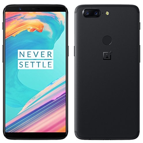 OnePlus 5T Dual-SIM Smartphone, 64GB, Schwarz, Snapdragon 835, 16+20MP Dual Kamera, 6.01" AMOLED Display