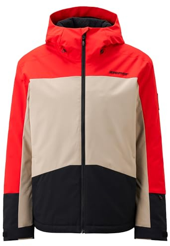 Ziener Herren TARAINO-Z Ski-Jacke/Snowboard-Jacke | atmungsaktiv, wasserdicht, red, 54