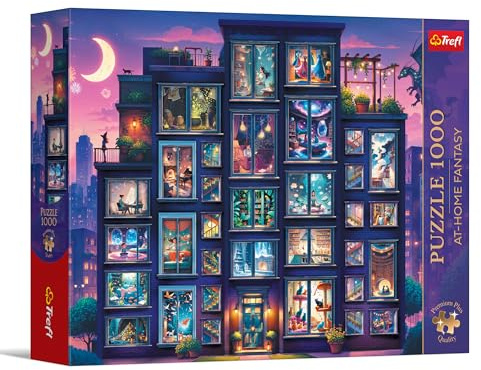 Trefl Premium Plus Quality - Puzzle At-Home Fantasy: Eine Nacht voller Geschichten – 1000 Teile, Zeitlose Motive, perfekt passende Teile, für Erwachsene und Kinder ab 14 Jahren