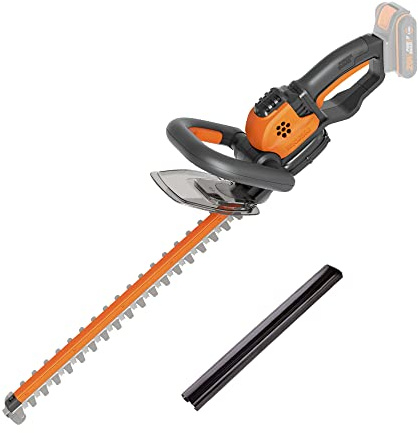 WORX WG261E.9 Akku-Heckenschere, 16mm Zahnabstand, ohne Akku & Ladegerät | Hecken- und Strauchschere mit 44 cm Schwertlänge, Ideal für hohe Hecken, leicht & kompakt, PowerShare kompatibel