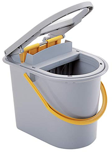 Vermop Presseimer, Mop-Presse, Wringboy, Made in Germany, Grau, 39 x 31 cm, 19590
