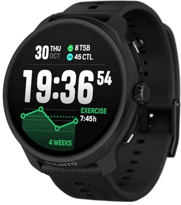 SUUNTO Race 2 GPS Sportuhr, Helles 1.5-Inch AMOLED Touchsreen,Schlankeres und Leichteres Design, 16-Tage Akkulaufzeit, Offline-Karten, Prezise Navigation, 115+ Sportmodi, Erweiterte Trainingsmesswerte