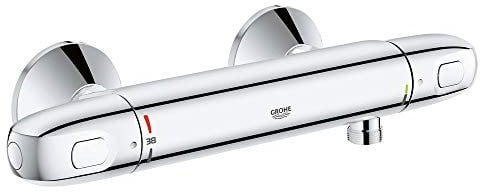 GROHE Grohtherm 800, Duscharmatur, wassersparendes Thermostat 1/2" (Sicherheitssperre bei 38°C, Mischbatterie mit Verbrühschutz für die Dusche, intelligente Temperaturregelung), chrom, 34558000