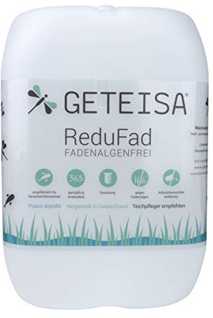 GETEISA ReduFad 5kg - Hochwirksamer Fadenalgenvernichter für Teiche, Gartenteiche und Koiteiche - Dauerhafte Algenbekämpfung und Nährstoffentzug, Naturnahe Formel, Made in Germany