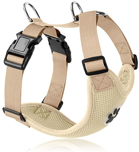SlowTon Hundegeschirr für Hunde, No Pull Sicherheitsgeschirr Kleine Mittlere Hunde Brustgeschirr Dog Harness Weich Gepolstert Atmungsaktiv