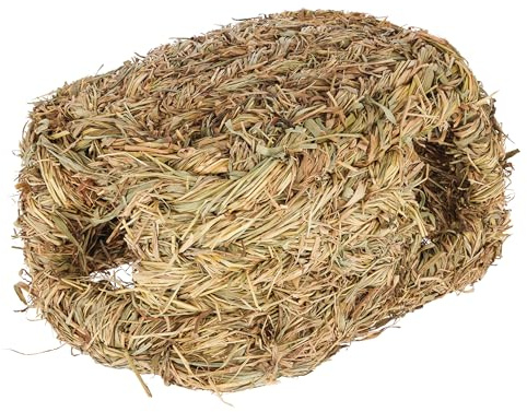 Kerbl Pet Grashaus mit Zwei Eingängen, Nagerhaus, Kleintierhaus, 28x18x15cm, Gras, Nager, frei von Draht- oder Kunststoffteilen