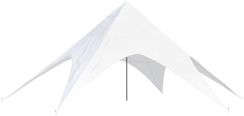 CLP Sternzelt 12 Meter Durchmesser | XXL-Party-Zelt Mit Wasserdichter PU-Beschichtung, Farbe:weiß