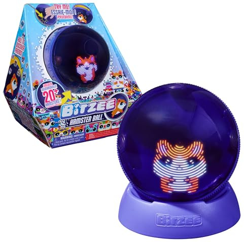 Bitzee Hamsterball – Interaktives Spielzeug mit über 20 virtuellen Hamstern, das Digitale Haustier reagiert auf Berührung und Bewegung, für Kinder ab 5 Jahren