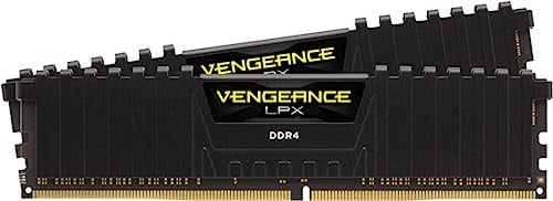 CORSAIR Vengeance LPX DDR4 RAM 16GB (2x8GB) Bis zu 3200MHz CL16-18-18-36 1.35V Intel AMD Desktop-Computer-Speicher – Schwarz (CMK16GX4M2B3200C16)