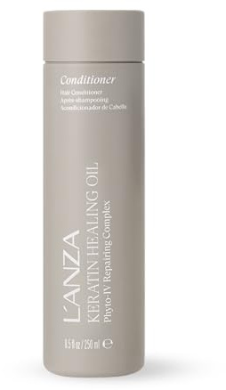 L'ANZA Keratin Heilöl Glänzender Conditioner für Geschädigtes Haar (250 ml), Nährt, Repariert, Glanz & Stärke für ein Seidiges Aussehen, Sulfatfrei, Parabenfrei, Glutenfrei, Haar Pflegespülung