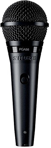 Shure PGA58 Niere Dynamisches Gesangsmikrofon mit XLR-zu-XLR-Kabel