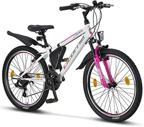 Licorne Bike Guide Premium Mountainbike in 20, 24, 26, 27.5 und 29 Zoll Fahrrad für Mädchen Jungen Herren und Damen