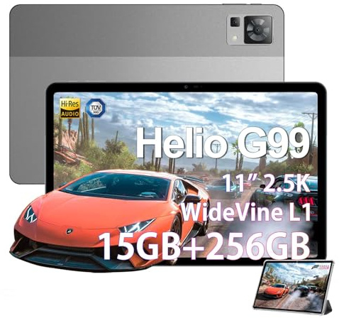 DOOGEE T30 PRO Tablet 11 Zoll, 2.5K Display Helio G99 Octa-Core 15GB RAM 256GB ROM (2TB TF) Tablets, 8580mAh/33W, Android Tablet, 20MP Dual SIM 4G LTE +5G WiFi Tablets PC Widevine L1