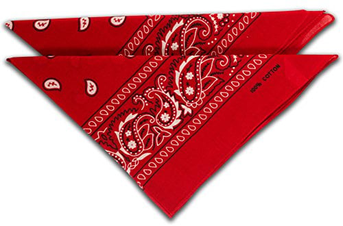 Nicki-Halstuch aus 100% Baumwolle im 2er Set, Unisex Bandana, AZO-Frei