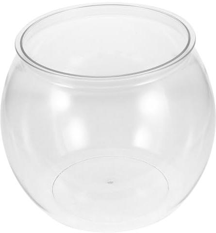 24cm Mini Aquarium Goldfischglas Kleines Aquarium Rund Fisch Mini Vase Für Zuhause Wohnzimmer Schlafzimmer Büro Schreibtisch Dekoration