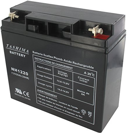 Tashima - Motorrad Batterie NH1220 / NH1218 12V 20Ah, Schwarz