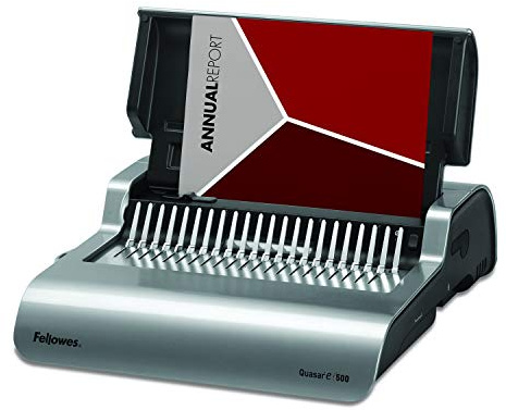 Fellowes 5620901 Büro Plastikbindegerät Quasar-E 500 grau/platin