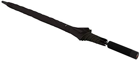 Knirps U.900 Ultra Light XXL Manual Langschirm - Leichtester Stockschirm, nur 255 g - Sturmfest - Neon Black