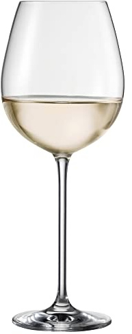 Schott Zwiesel Weißweingläser Vinos 4er Set aus maschinengeblasenem Glas hergestellt, Höhe: 23,6 cm, Durchmesser: 9,1 cm, 130012, Farblos