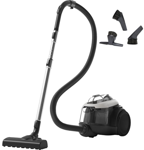 AEG CLEAN 6000 Staubsauger beutellos, Auto-Modus, 700 W, AL61C2SW | Für Hart- u. Teppichböden, waschbarer Hygiene Filter, 1,6 l Staubbehälter, 12 m Aktionsradius, Zusatzdüsen, 3 J. Garantie