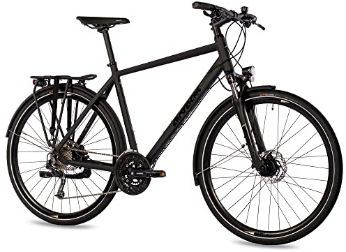 Airtracks Herren Trekking Fahrrad 28 Zoll Trekkingbike TR.2855 Trekkingrad City Bike Shimano Deore 27 Gang M592 Kettenschaltung Nabendynamo Herren - 52cm Körpergröße 165-175cm