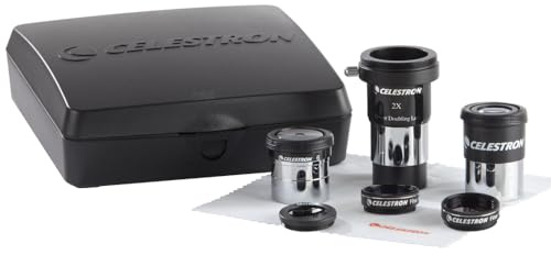 Celestron 94307 AstroMaster Eyepiece & Filter Accessory Kit, 8 Piece, Black