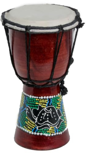 20cm Djembe Schildkröte Grün Djembe Trommel Bongo Drum Handtrommel Buschtrommel Percussion Fair Trade