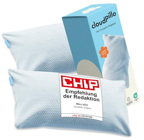 Cloudpillo Memory Foam Pillow - 2er-Set Premium Kissen, Höhenverstellbar, 40x80 cm, Ergonomische und Hypoallergene Kopfstützen