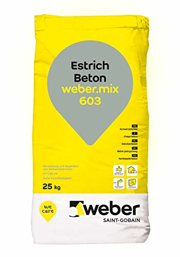 Estrich Beton Körnung 0-8 mm weber.mix 603 25 kg/Sack