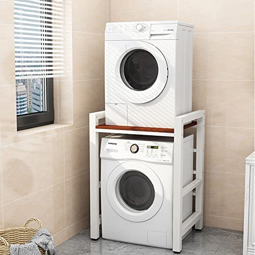 Waschmaschinenschrank Überbauschrank Waschmaschine Trockner Schrank Wäschetrockner Küche Badezimmer Regal Waschmaschinenregal Waschmaschinenüberbau Badezimmermöbel, 3 Höhenverstellbar