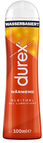 Durex Gleitgel Wärmend – Gleitmittel für wärmende Effekte & angenehme Gleitfähigkeit – 100 ml (1 x 100 ml)