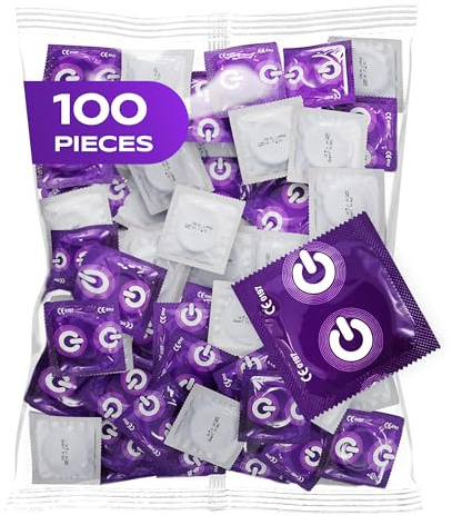 ON) Kondome Strong, Für mehr Sicherheit, extra dick 0,09 mm, Natürliches Gummi Latex, 100 Stück