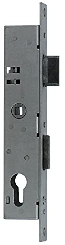 Gah-Alberts 654092 Einsteckschloss, für Wellengittertore, Dornmaß 25mm, verzinkt, Gesamt H 243mm, H x T Schlosskasten 197 x 38 mm