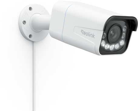 Reolink 4K Smarte PoE IP Kamera Outdoor mit Personen-/Autoerkennung, 5X optischer Zoom Überwachungskamera Aussen, Spotlight, Farbige Nachtsicht, Zwei-Wege-Audio, microSD Kartensteckplatz, RLC-811A