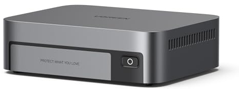 UGREEN NASync DXP480T Plus 4-Bay All-Flash NAS, Intel i5-1235U 10-Kern, 8GB DDR5, 128GB SSD, 10GbE, Wi-Fi 6, 4×M.2 NVMe, 8K HDMI, 2×Thunderbolt 4, Kompatibel mit Drittanbieter SSD (Ohne Festplatten)