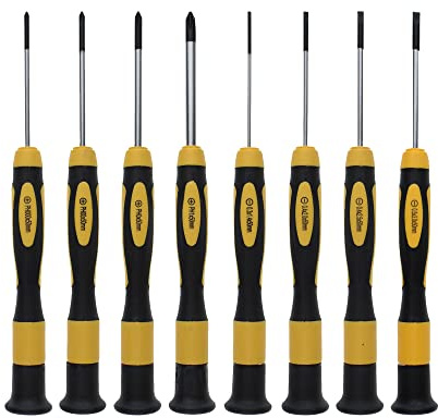 NOREX Präzisionsschraubendreher Set magnetisch | Schlitz Kreuz Mini Schraubendreher Set | Feinmechaniker kleine Schraubenzieher Set