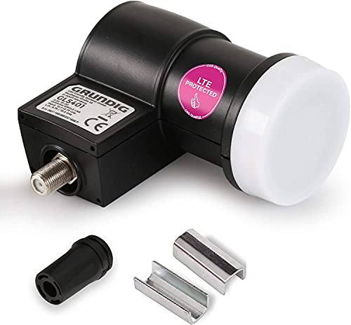 [Test SEHR GUT *] GSS Single LNB für Satellitenschüssel - für 1 Teilnehmer, Digital 1fach LNC mit LTE Filter, Full HD 4K HDTV Empfang, für Sat Receiver Fernseher Satelliten Antenne + Aufdrehhilfe