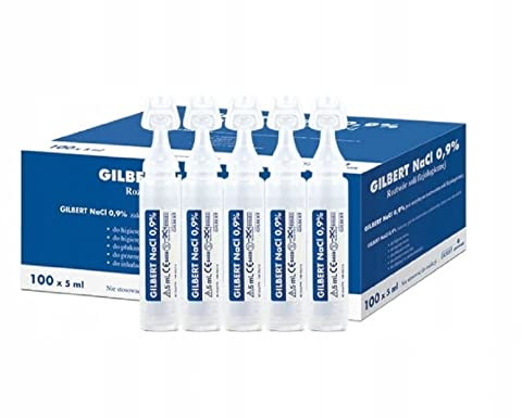 NaCl 0,9 % Sterile Isotonische Lösung 100 NaCl 0,9 % Natriumchlorid - NaCl Inhalationslösung zur Befeuchtung der Atemwege 100 x 5 ml Einzeldosisampulle, befeuchtet die Atemwege