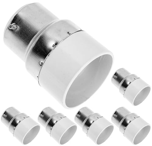 Uonlytech 6 Stück B22 Auf E14 Lampenadapter Konverter Aus Pc Hitzebeständig Für Zuhause Büro Werkstatt Beleuchtung