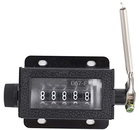 Eujgoov Manuelle Zählerzählung - Ziffernzähler Handzähler Mechanischer Arithmometer Manueller Zähler Clicker Counter