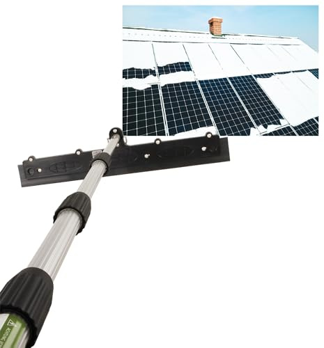 Axis Line Schneeschieber Profiline, 54 cm – Räumer für PV-Module | Bruchsicherer Spezialkunststoff, 350 g leicht - für Wasserteleskopstangen 6–16 m - Made in Germany
