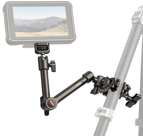 ULANZI HD02 10 Magic Arm Super Clamp, Kamerahalterung mit Superklemme, Kamera Monitor Halterung 1/4 3/8 Positionierungsstiften Löchern & NATO Rail für Kamera Licht Monitor Webcam DSLR Action Kamera