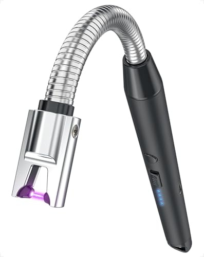 VVAY Stabfeuerzeug Lichtbogen, Kerzenanzünder USB C Aufladbar