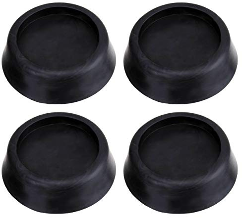 M&H-24 Universal Schwingungsdämpfer Vibrationsdämpfer für Waschmaschinen und Trockner - Anti Vibration Dämpfer Pads Unterlage Gummi-Füße Ersatzteil, Waschmaschinen-Zubehör 4 Stück Schwarz