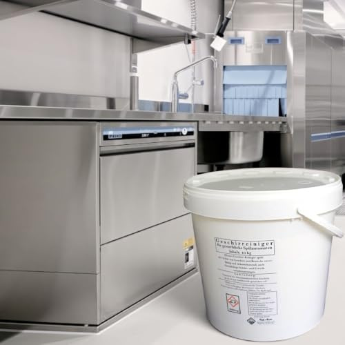 10 kg Wasserrose Geschirr-Reiniger Pulver für gewerbliche Spülmaschinen | Geschirr-Reiniger Pulver im 10-kg-Eimer für gewerbliche Spülmaschinen. Reinigt Geschirr und Besteck.