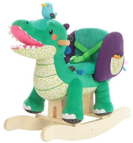 labebe - Wippe für Kinder, Holzpferd, Schaukelpferd für den Außenbereich, Kinder, Schaukeltier für Babys von 6 – 36 Monaten, Schaukeltier aus Holz, Schaukelspiele für Garten, Schaukelstuhl, Spielzeug