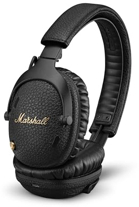 Marshall Monitor III ANC Aktiver Geräuschunterdrückung Bluetooth Kopfhörer, 70 Stunden Spielzeit – Schwarz
