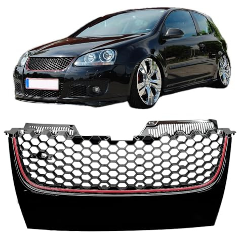 Waben- Gitter- Kühler- Sport- Front- Rippen- Grill ohne Emblem Schwarz Eintragungsfrei